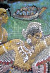 Native American Closeup 3  Glass Tile Mosaic Mural &#38;nbsp;&#38;nbsp;&#38;nbsp; Cado Indians &#38;nbsp;&#38;nbsp;&#38;nbsp; 2003