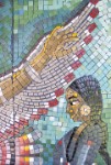 Native American Closeup 4  Glass Tile Mosaic Mural &#38;nbsp;&#38;nbsp;&#38;nbsp; Cado Indians &#38;nbsp;&#38;nbsp;&#38;nbsp; 2003