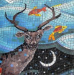 Native American Closeup 6  Glass Tile Mosaic Mural &#38;nbsp;&#38;nbsp;&#38;nbsp; Cado Indians &#38;nbsp;&#38;nbsp;&#38;nbsp; 2003