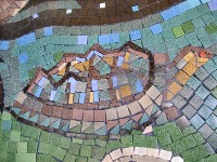 Native American Closeup 9  Glass Tile Mosaic Mural &#38;nbsp;&#38;nbsp;&#38;nbsp; Cado Indians &#38;nbsp;&#38;nbsp;&#38;nbsp; 2003