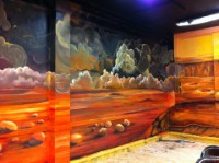 Mars Mural 30  Acrylic &#38;nbsp;&#38;nbsp;&#38;nbsp; 2016 &#38;nbsp;&#38;nbsp;&#38;nbsp; 122&#39; x 10&#39;