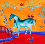 Enchanting Harmony 2  2012 &#38;nbsp;&#38;nbsp;&#38;nbsp; 12&#34; x 12&#34; x 2&#34; &#38;nbsp;&#38;nbsp;&#38;nbsp; Acrylic on canvas