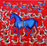 Enchanting Harmony 4  2012 &#38;nbsp;&#38;nbsp;&#38;nbsp; 12&#34; x 12&#34; x 2&#34; &#38;nbsp;&#38;nbsp;&#38;nbsp; Acrylic on canvas