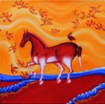 Enchanting Harmony 5  2012 &#38;nbsp;&#38;nbsp;&#38;nbsp; 12&#34; x 12&#34; x 2&#34; &#38;nbsp;&#38;nbsp;&#38;nbsp; Acrylic on canvas