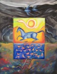 Sky and Earth  2001 &#38;nbsp;&#38;nbsp;&#38;nbsp; 22&#38;quot; x 30&#38;quot;