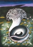 Hundred Headed Serpent  Watercolor &#38;nbsp;&#38;nbsp;&#38;nbsp; 1994 &#38;nbsp;&#38;nbsp;&#38;nbsp; 22&#38;quot; x 30&#38;quot;