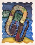 Swallowed the Jungle  Watercolor &#38;nbsp;&#38;nbsp;&#38;nbsp; 1995 &#38;nbsp;&#38;nbsp;&#38;nbsp; 19&#38;quot; 25&#38;quot;