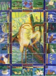 Louisianas Natural Treasure 1  Individually painted Ceramic Tiles &#38;nbsp;&#38;nbsp;&#38;nbsp; 3&#38;#189;&#38;#39; x 2&#38;#189;&#38;#39;