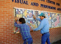 Installation 2  Ceramic Tile Mosaic &#38;nbsp;&#38;nbsp;&#38;nbsp; 1998 &#38;nbsp;&#38;nbsp;&#38;nbsp; 3&#38;#39; x 12&#38;#39;