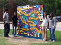 Voice of Peace through the Eye of Young Artists 6  Exterior Acrylic paint &#38;nbsp;&#38;nbsp;&#38;nbsp; 2008 &#38;nbsp;&#38;nbsp;&#38;nbsp; 6&#38;#39; x 6&#38;#39;