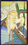 Louisianas Natural Treasure 3  Individually painted Ceramic Tiles &#38;nbsp;&#38;nbsp;&#38;nbsp; 3&#38;#189;&#38;#39; x 2&#38;#189;&#38;#39;