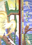 Louisianas Natural Treasure 5  Individually painted Ceramic Tiles &#38;nbsp;&#38;nbsp;&#38;nbsp; 3&#38;#189;&#38;#39; x 2&#38;#189;&#38;#39;