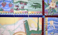 Louisianas Natural Treasure 9  Individually painted Ceramic Tiles &#38;nbsp;&#38;nbsp;&#38;nbsp; 3&#38;#189;&#38;#39; x 2&#38;#189;&#38;#39;