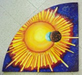 Where ART Meets SCIENCE Top Left  Acrylic on board