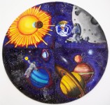 Where ART Meets SCIENCE  Acrylic on board &#38;nbsp;&#38;nbsp;&#38;nbsp; 6&#38;#39; diameter